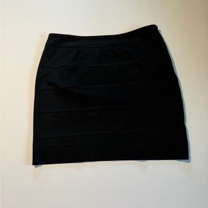 White House Black Market Classic Black Pencil Mini Skirt